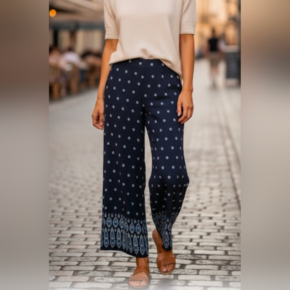 LOFT Blue Midi Pencil Skirt - Picture 1 of 5